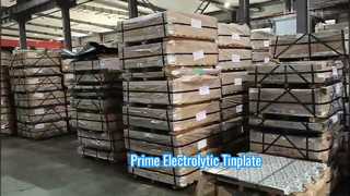 แผ่นเหล็กเคลือบดีบุกอิเล็กโทรไลต์ไพรม์ WhatsApp:86-18267212962 www.electrolytic-tinplate.com