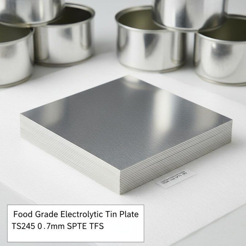 แผ่นหมึกเอเลคโทรลิสต์เกรดอาหารที่มีพื้นผิวสว่าง TS245 0.17 มม SPTE TFS สําหรับกระป๋องอาหาร